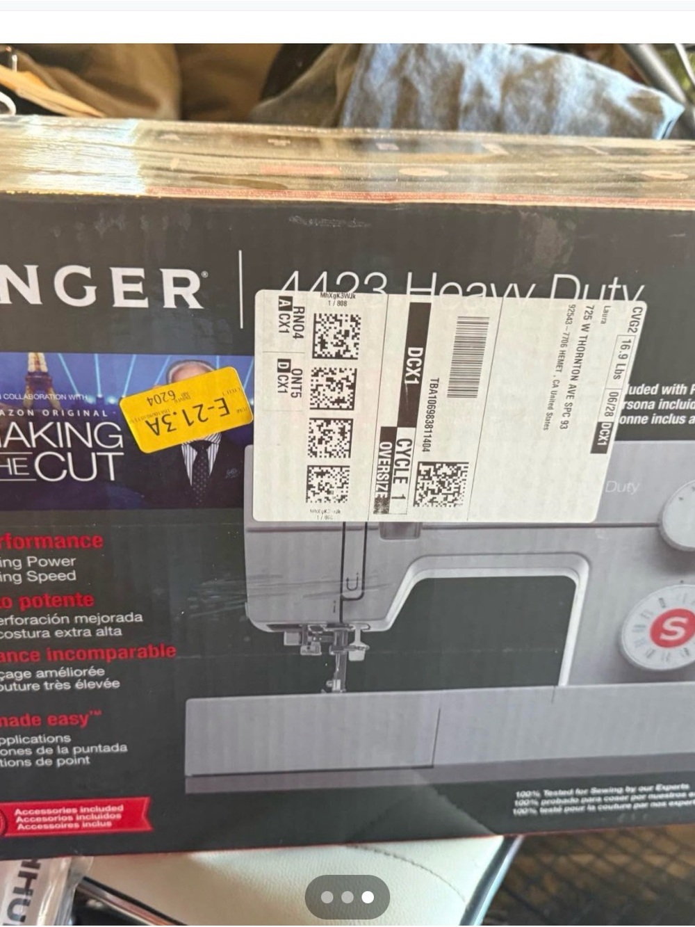 Singer 443 Heavy Duty Sewing Machine - Gray
